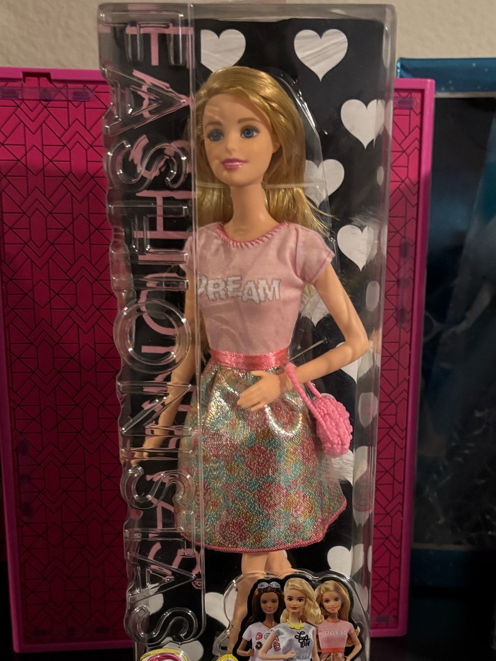 Barbie Fashionistas Pink Top with Shimmery Floral Skirt